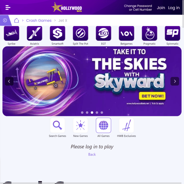 High-Stakes Thrills: Hollywoodbets Crash Games featuring JetX and Skyward